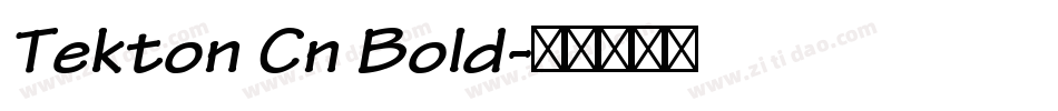 Tekton Cn Bold字体转换